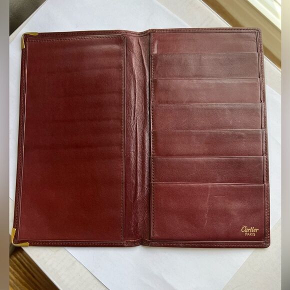 CARTIER Wallet With real 14k Gold edges - Picture 4 of 8